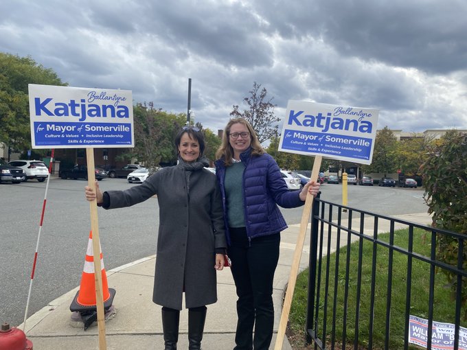 Campaigning with Christine Barber